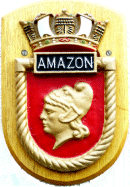 HMS Amazon crest